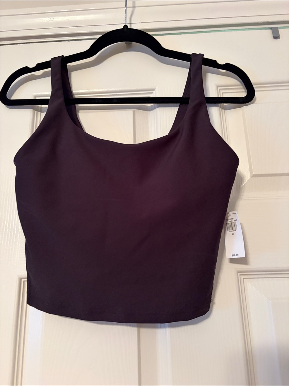 Black Tank Long Line Bra/Crop